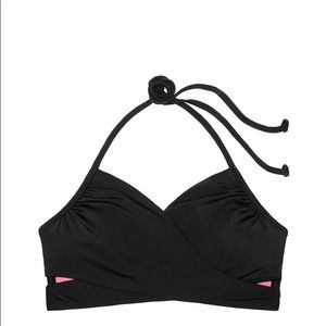 NWOT PINK VS strappy bikini top